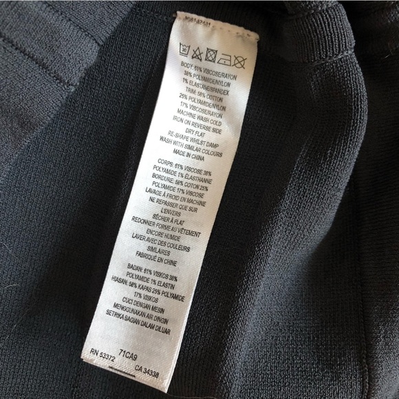 NWT French Connection Katie Crepe Lace Detailed Sleeveless V Neck Dress in Grey - Picture 13 of 14